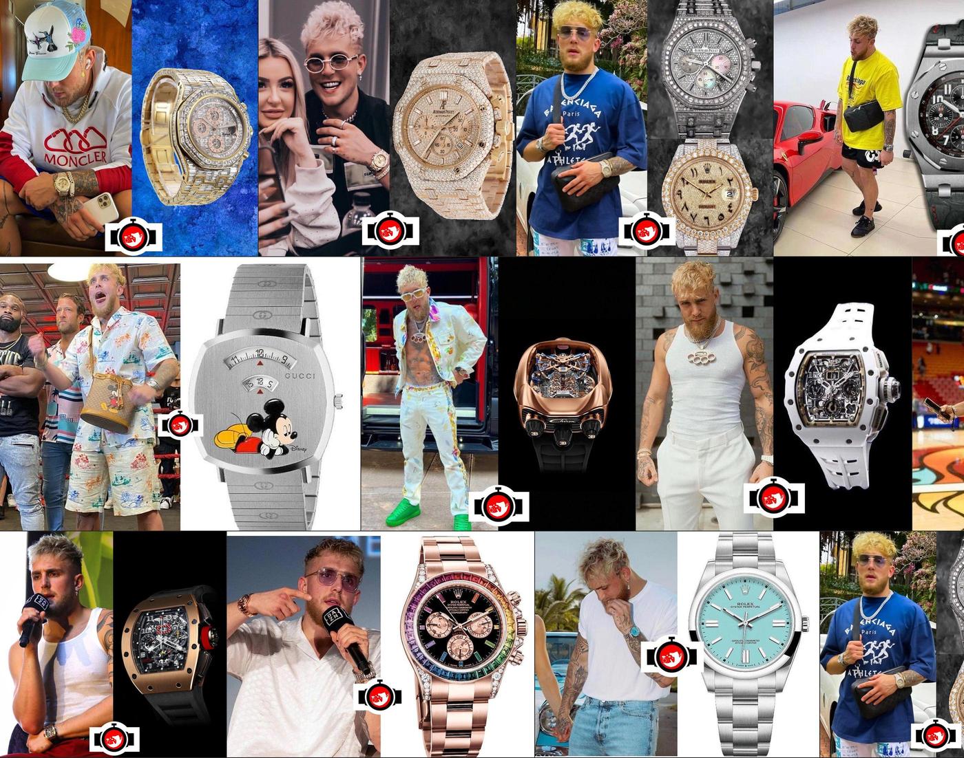 Exploring Jake Paul's Impressive Watch Collection: Audemars Piguet, Gucci, Jacob & Co, Richard Mille, Rolex, and More